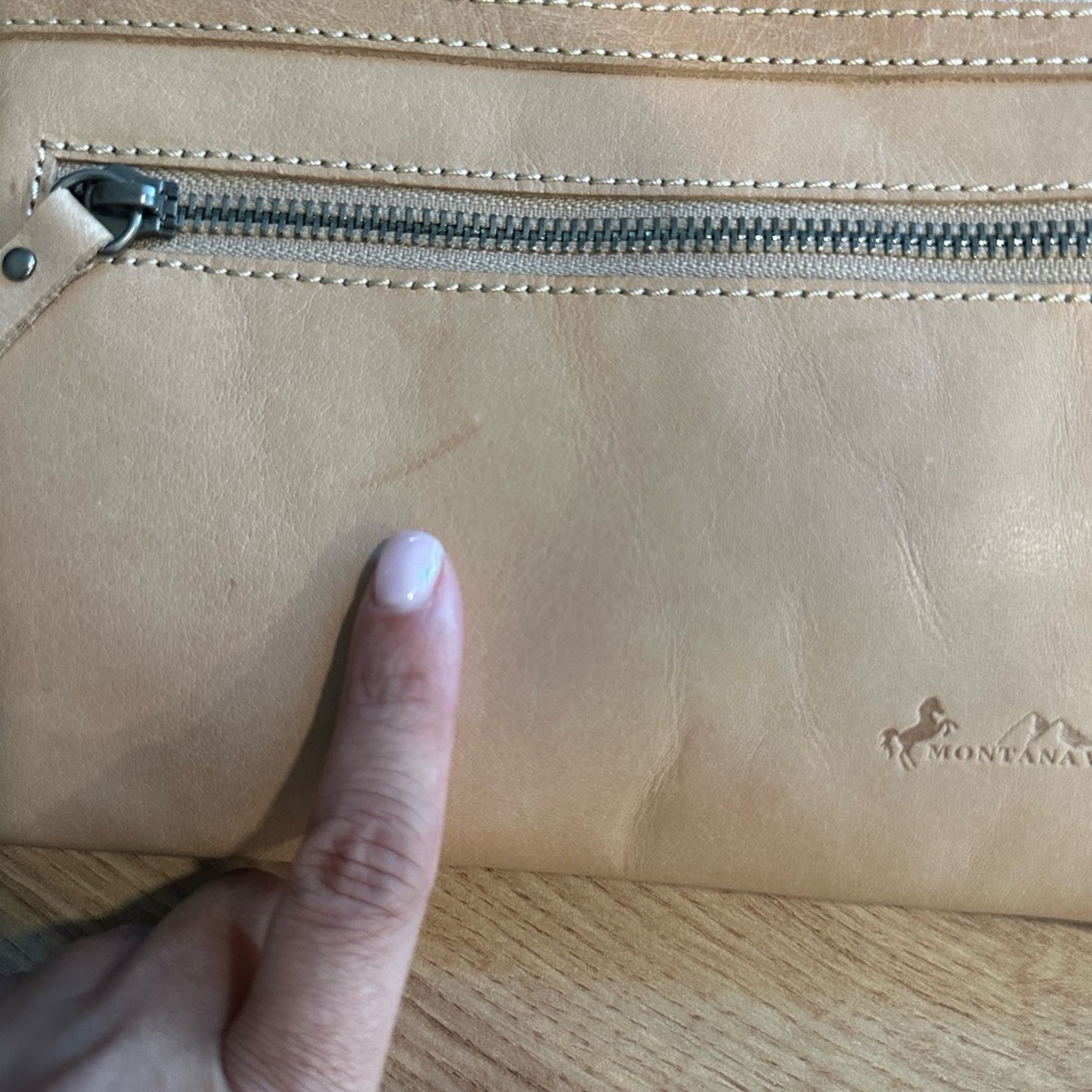 Montana West Rodeo Tan Leather Fringe Shoulder Bag - Picture 9 of 10